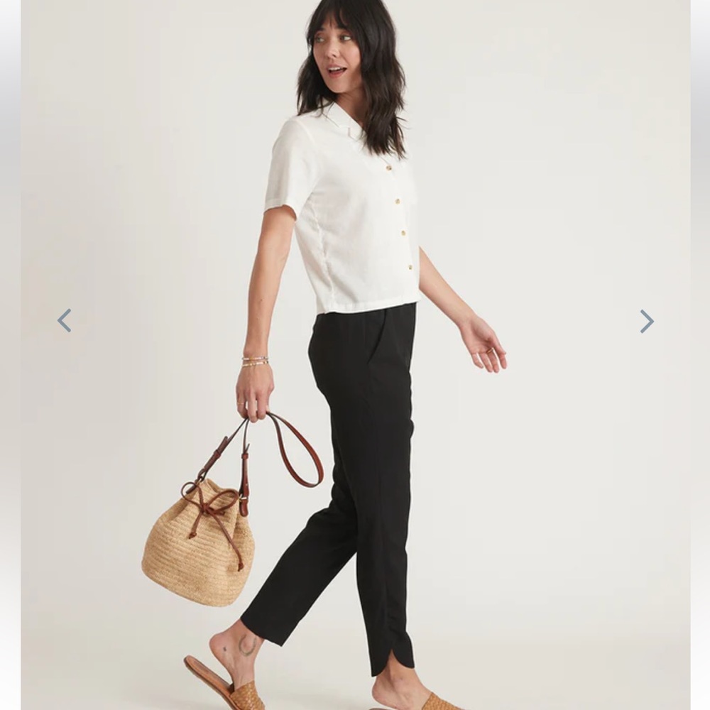 Marine Layer Alison Pants, Small, Black